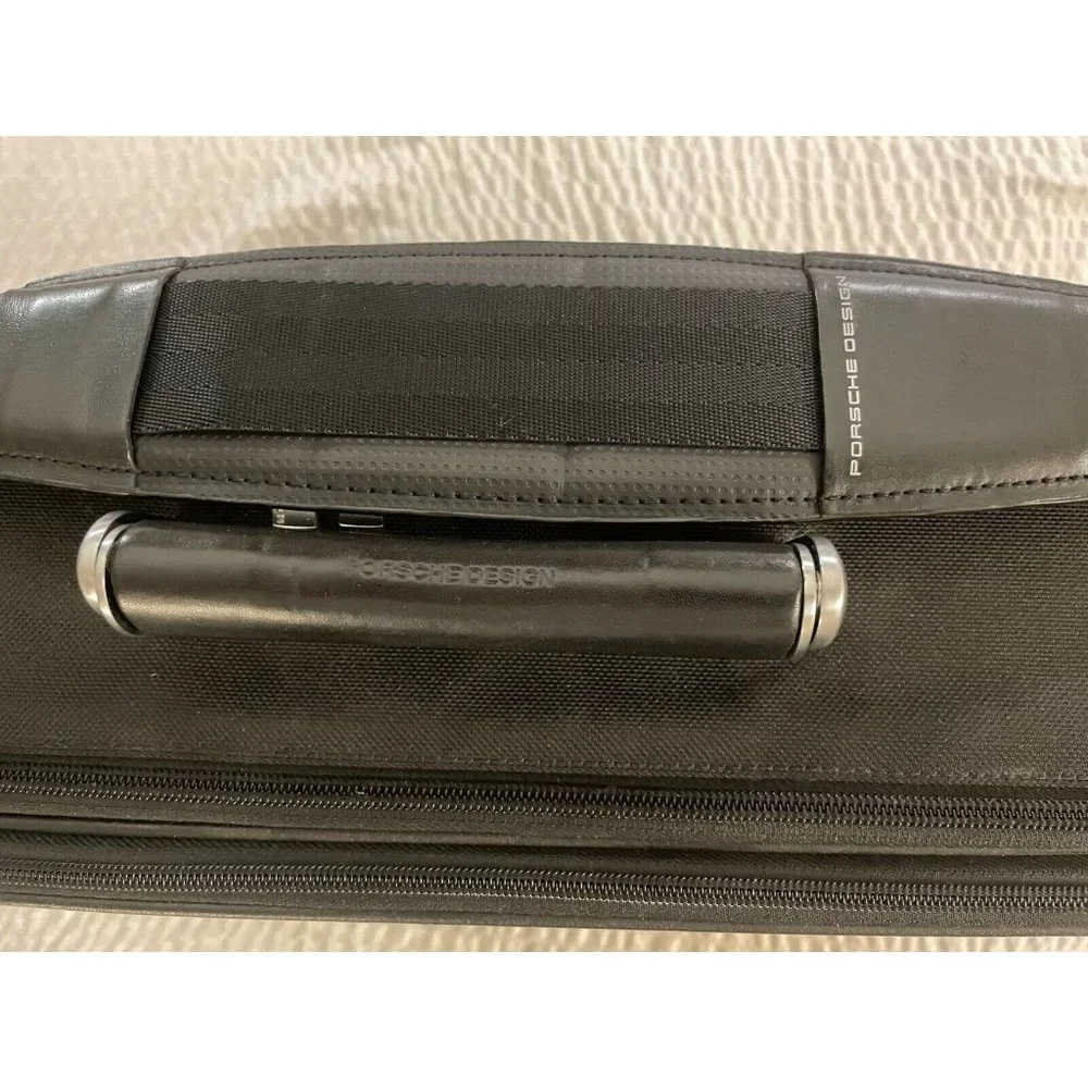 Porsche Design Roadster Briefcase Over-Night Bag with Shoulder Strap in Black